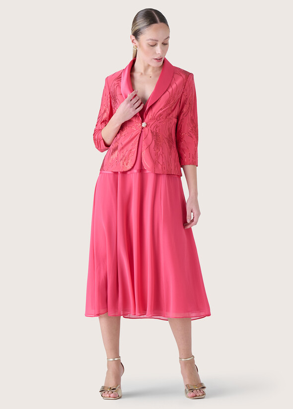 Carla outfit with dress and blazer ROSSO GERANIO Woman null