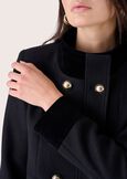 Elisir coat with collar NERO BLACKMARRONE JAVA Woman image number 2