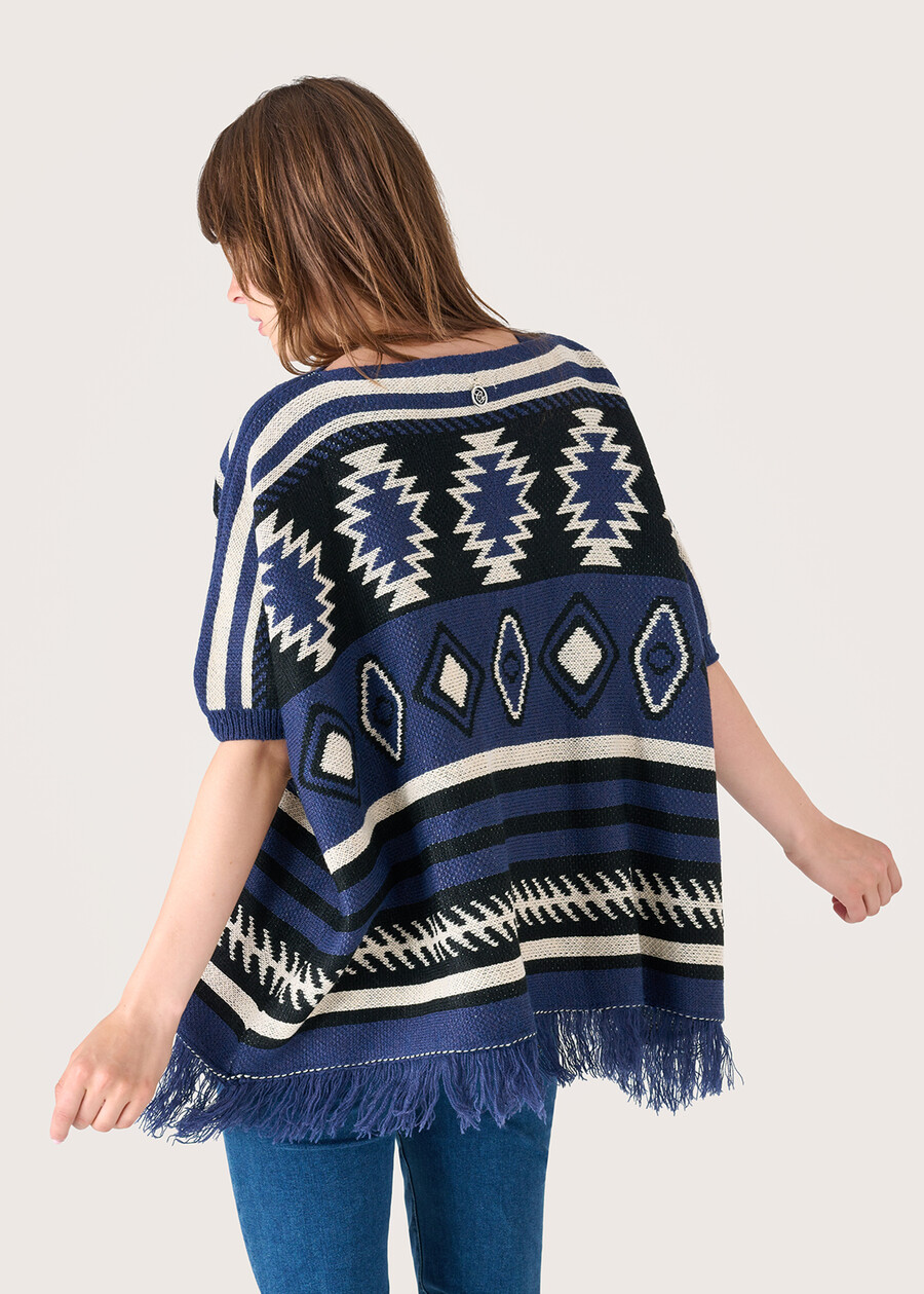 Poncho Mariam in maglia  Donna , immagine n. 4
