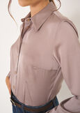 Alessia-B satin shirt BEIGE MOUSSE Woman image number 2