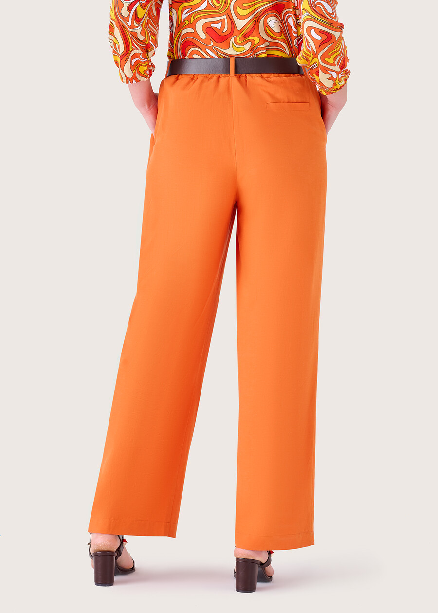 Pantalone Pablo in lino ARANCIO SUNRISE Donna , immagine n. 5