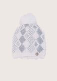 Cenna cap with lurex BIANCO WHITENERO BLACK Woman image number 2