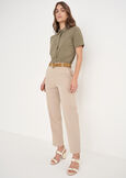 Camicia Alessia in cotone BIANCO WHITEVERDE ALGABLU ELETTRICO Donna immagine n. 4