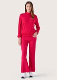 Melanie sweater with fringes ROSSO MAGENTABLU GRAFITE Woman image number 4