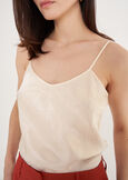 Texas Silk Jacquard Top GRIGIO SILVER ORO GOLDEN Woman image number 2