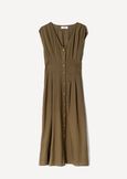 Abito Alena in viscosa e lino
 BEIGE DOESKIN VERDE ALGA Donna immagine n. 5