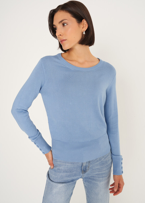 Maglia Melody girocollo Maglia Melody girocollo CELESTE FIORDALISO Donna null