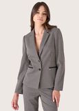 Monica houndstooth blazer NERO Woman image number 1