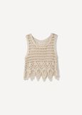 Top Tea In Crochet BEIGE Donna immagine n. 4