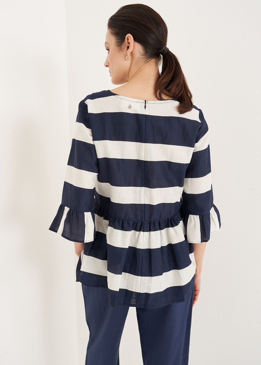 Blusa Bonni A Righe BLU NAVY Donna , immagine n. 3