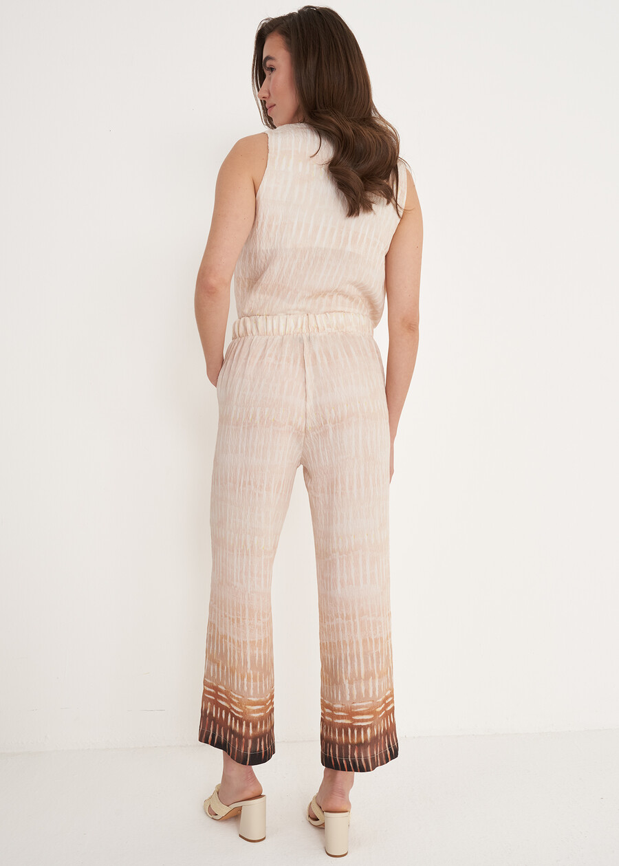 Peter Printed Viscose Trousers BEIGE LIGHT BEIGE Woman , image number 4