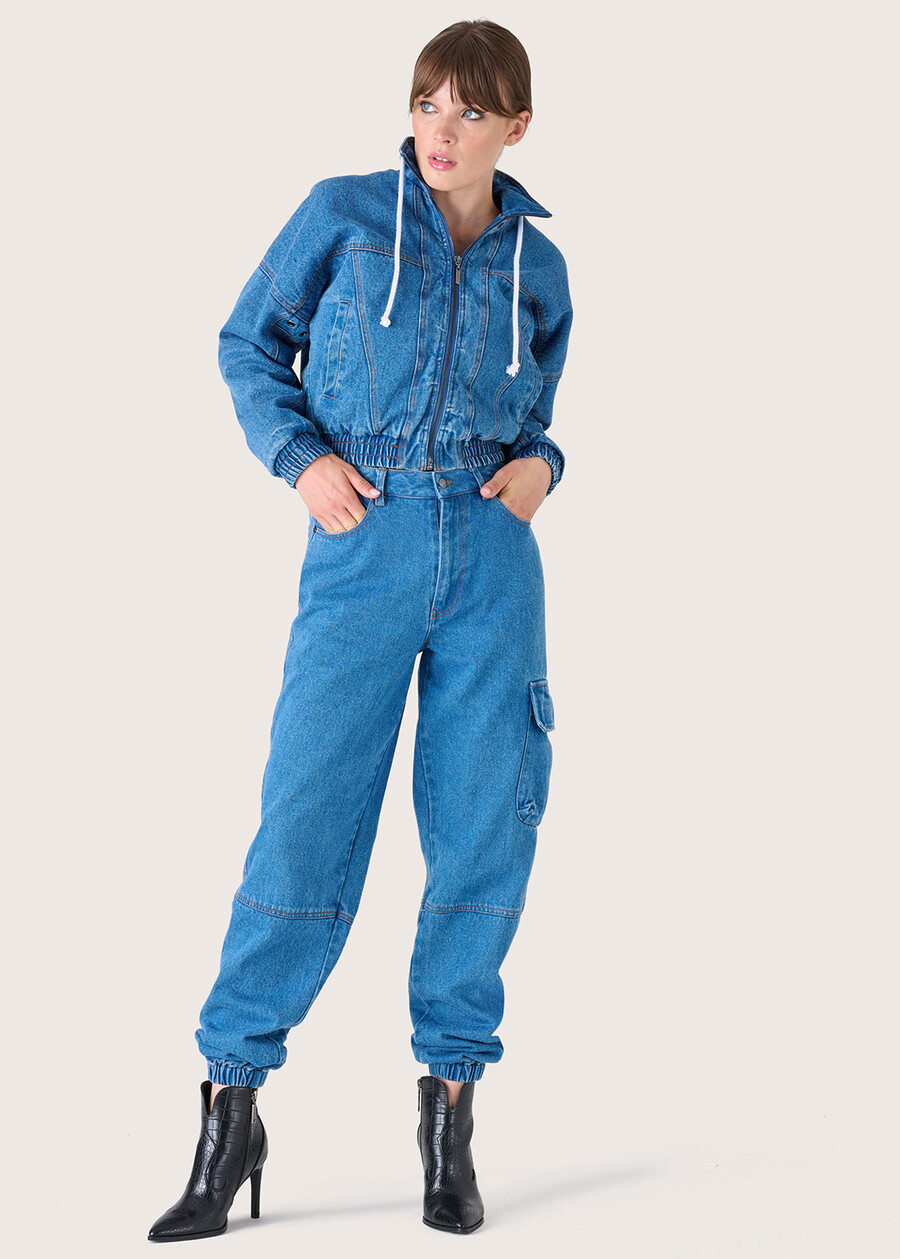 Daxy 100% cotton denim trousers DENI DENIM Woman , image number 1