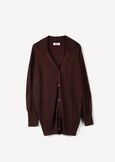 Cliff long lurex cardigan MARRONE Woman image number 6