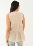 Thor cotton crepe top BEIGEBLU Woman image number 3