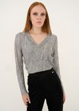 T-shirt Stephy aderente con stampa GRIGIO GREY Donna immagine n. 1