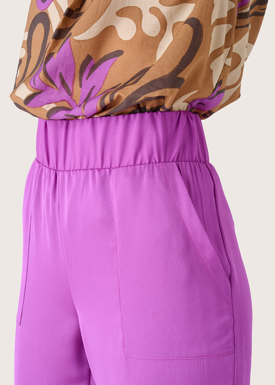Pantalone Cara in crepe VIOLA GRAPE Donna , immagine n. 4