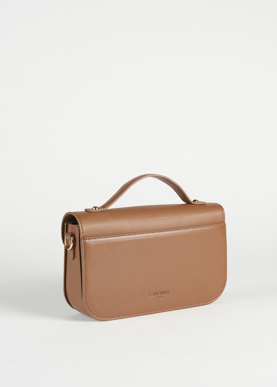 Brera eco-leather crossbody bag MARRONE Woman , image number 3