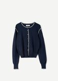 Cardigan Como in filo di viscosa GRIGIO GREYBLU Donna immagine n. 4