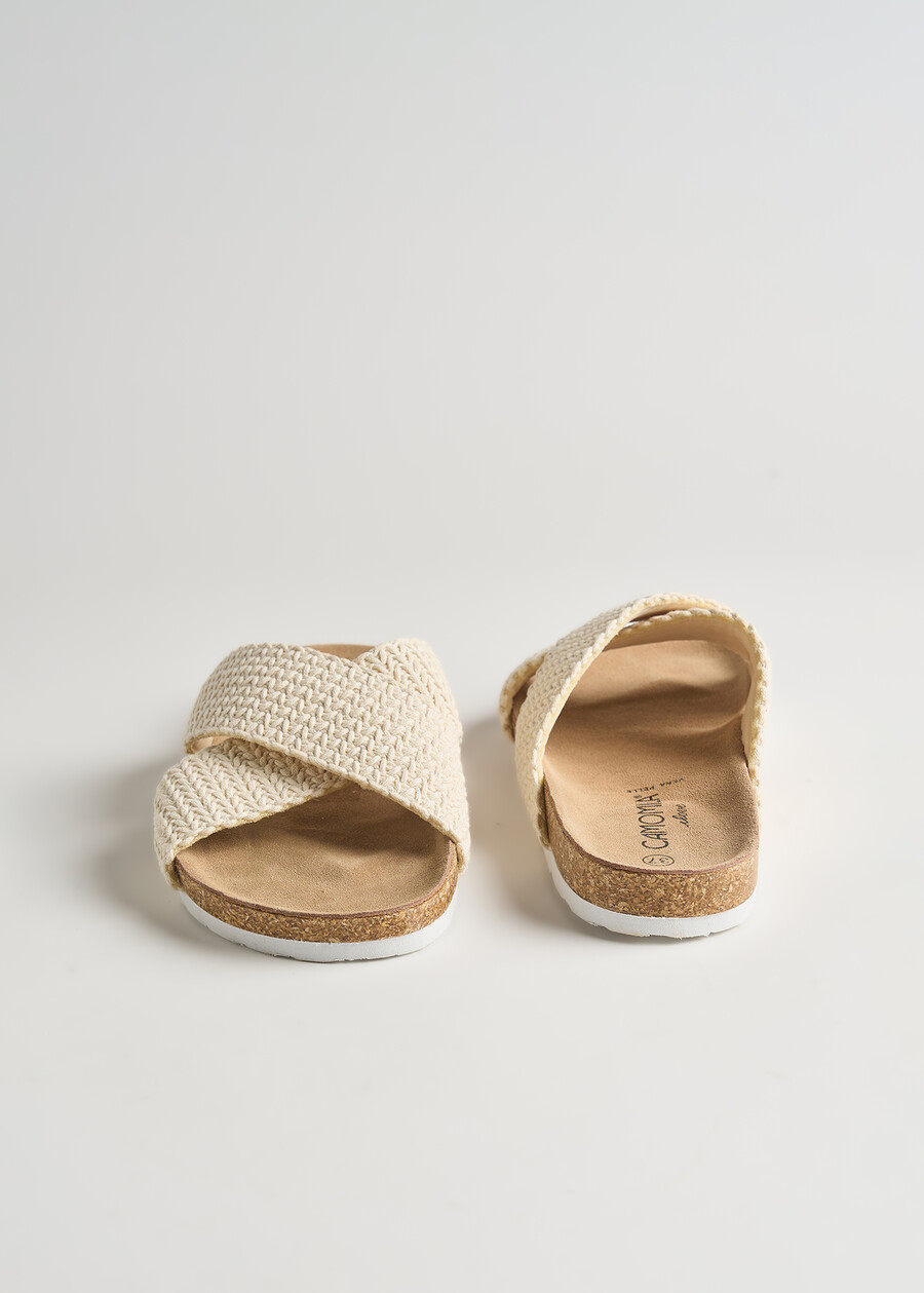 Sandalo Soave basso crochet BEIGE LATTE Donna , immagine n. 4