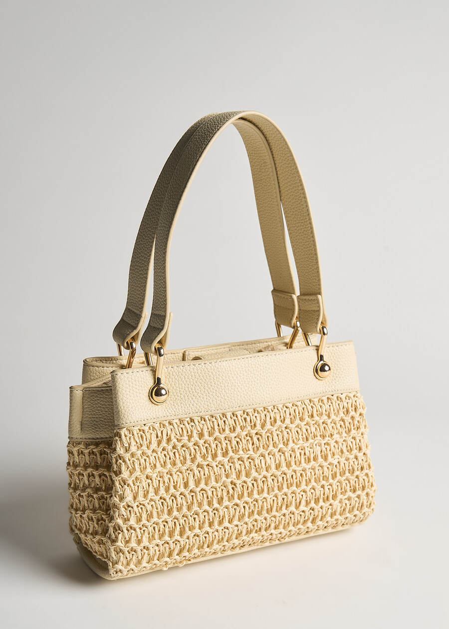 Borsa Ballia Small in paglia BEIGE LIGHT BEIGE Donna , immagine n. 2