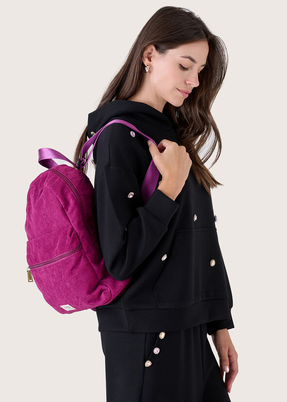 Beny corduroy backpack VIOLA IRIS Woman null