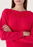 Melody sweater with fringes ROSSO MAGENTABLU GRAFITE Woman image number 2