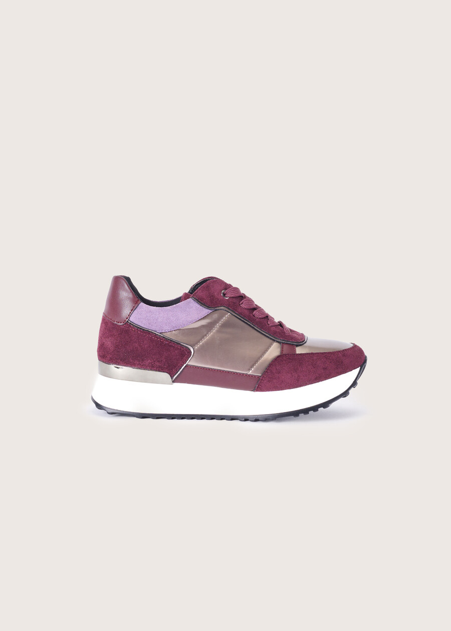 Sherly multi-material sneakers ROSSO SYRAHBLU LAGUNA Woman , image number 3
