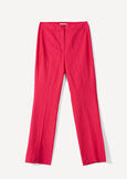 Giorgia-O linen blend trousers BLUROSABIANCO WHITEROSA FUCSIA Woman image number 6