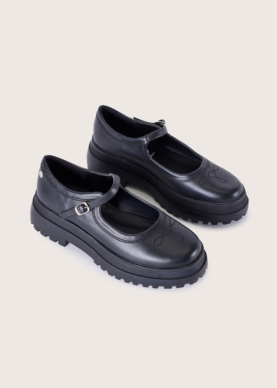 Scarpa Sira in ecopelle NERO BLACK Donna , immagine n. 2