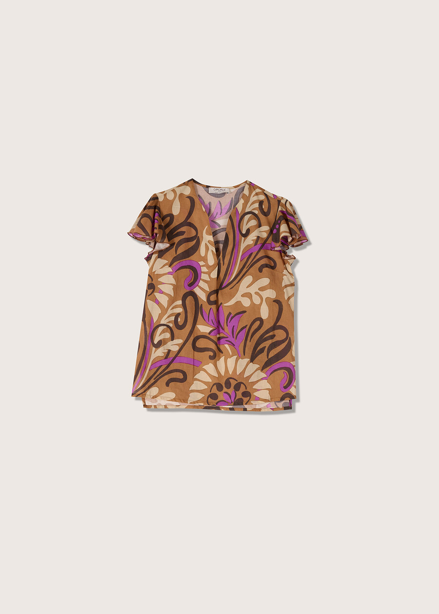 Stefy 100% cotton t-shirt MARRONE CACAO Woman , image number 4