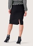 Gretel skirt with slit NERO BLACK Woman image number 3