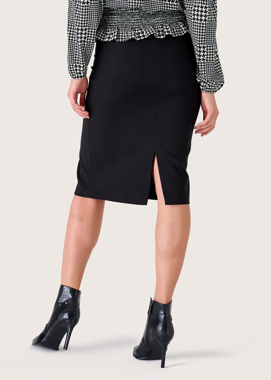 Gretel skirt with slit NERO BLACK Woman , image number 3