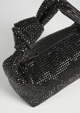 Brisette Woven Paper and Lurex Clutch NERO BLACK Woman image number 2