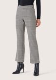 Jacqueline check pattern trousers BIANCO WHITE Woman image number 2