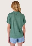 T-shirt Sonia 100% lino VERD ECOBEIGE SAFARI Donna immagine n. 3