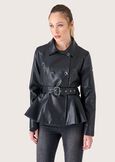 Giubbotto Galles in ecopelle NERO BLACK Donna immagine n. 1