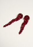 Orecchini Glamour a grappolo lunghi ROSSO BORDEAUX Donna immagine n. 1