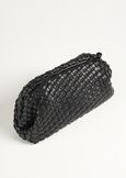 Bassina woven eco-leather clutch bag BIANCO BURRONERO BLACK Woman image number 3