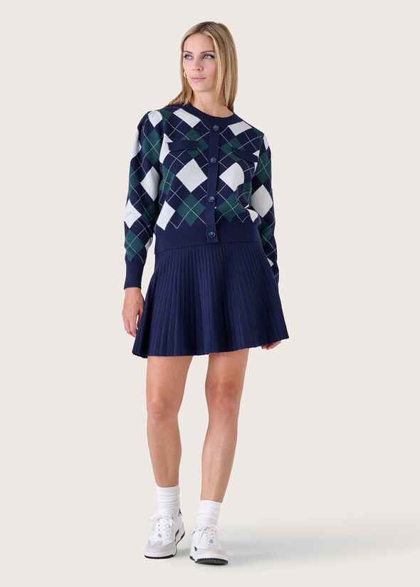 Molly knitted skirt BLUE OLTREMARE Woman null