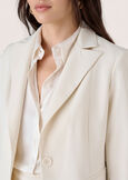 Giselle technical fabric blazer NERO BLACKBEIGE GESSOBLU Woman image number 2