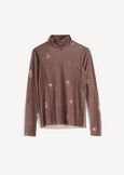 Shirly printed mesh t-shirt MARRONE MOKA Woman image number 4