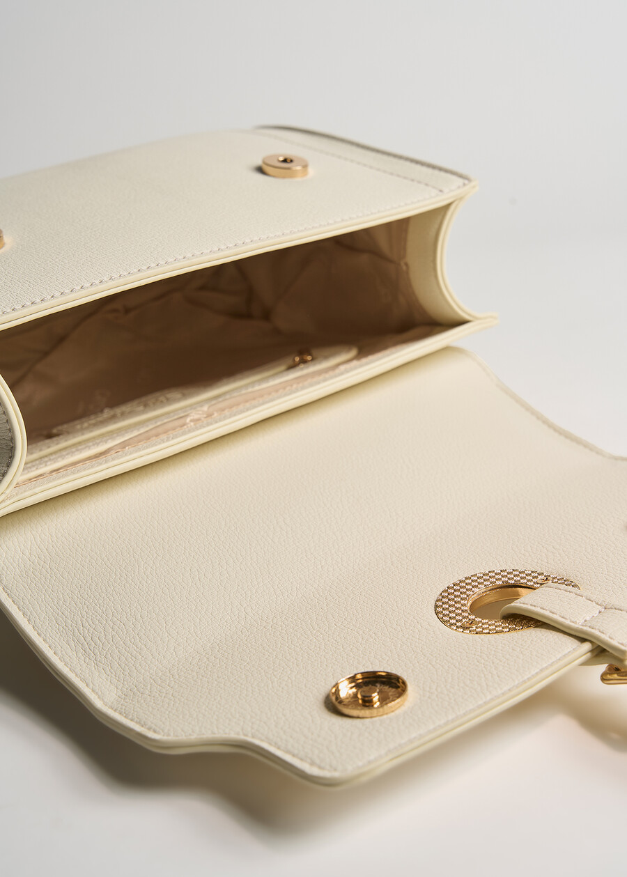 Barbara deer-print faux leather satchel BIANCO WHITEAZZURO AZZURRO Woman , image number 4