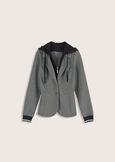 Gloria jacket in Milan stitch GRIGIO DARKGREY Woman image number 4