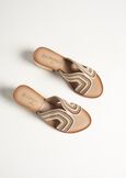 Scelum sandals with beads BEIGE SAFARI Woman image number 2