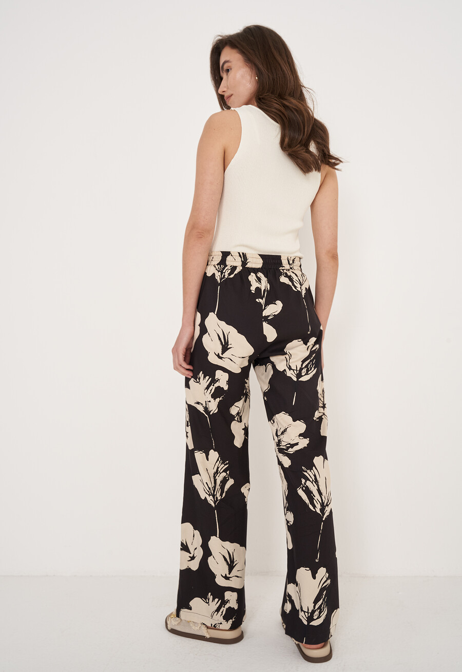 Pantaloni Posillipo Fantasia Floreale MARRONE JAVA Donna , immagine n. 5