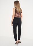 Scarlett bengaline trousers MARRONENERO BLACK Woman image number 5