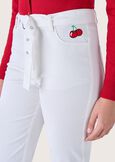 Preppy cotton trousers BIANCO WHITEBIANCO WHITE Woman image number 3