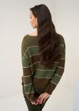 Milk shaded stripe knit MARRONE MOKA Woman image number 3