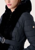 Pica long down jacket NERO BLACKBEIGE GESSO Woman image number 2