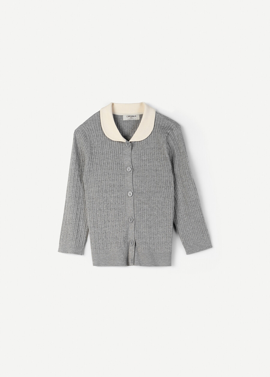 Maglia Crema in misto viscosa GRIGIO GREY Donna , immagine n. 3